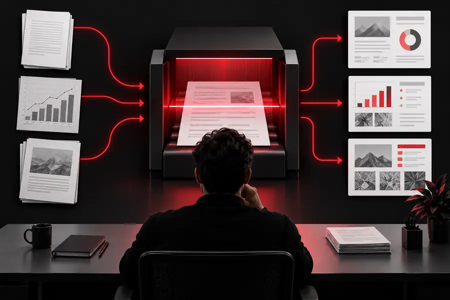 Unstructured PDF notes before an AI workflow