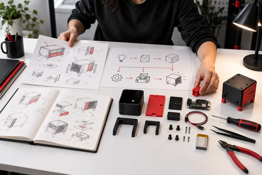Student project brief becoming a prototype plan